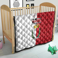 Malta Independence Day Quilt Flag Style with Coat of Arms