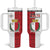Malta Independence Day Tumbler With Handle Flag Style with Coat of Arms