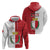 Malta Independence Day Zip Hoodie Flag Style with Coat of Arms