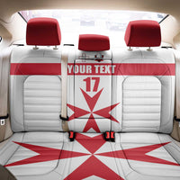 Custom Malta Rugby Back Car Seat Cover Maltese Cross