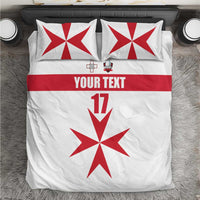 Custom Malta Rugby Bedding Set Maltese Cross