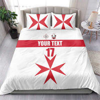Custom Malta Rugby Bedding Set Maltese Cross