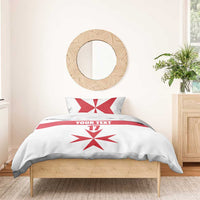 Custom Malta Rugby Bedding Set Maltese Cross