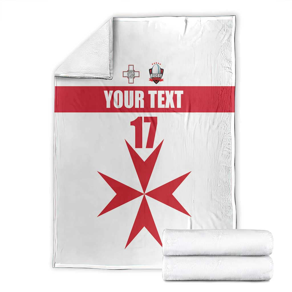 Custom Malta Rugby Blanket Maltese Cross