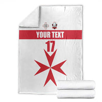 Custom Malta Rugby Blanket Maltese Cross