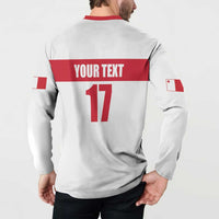 Custom Malta Rugby Button Sweatshirt Maltese Cross