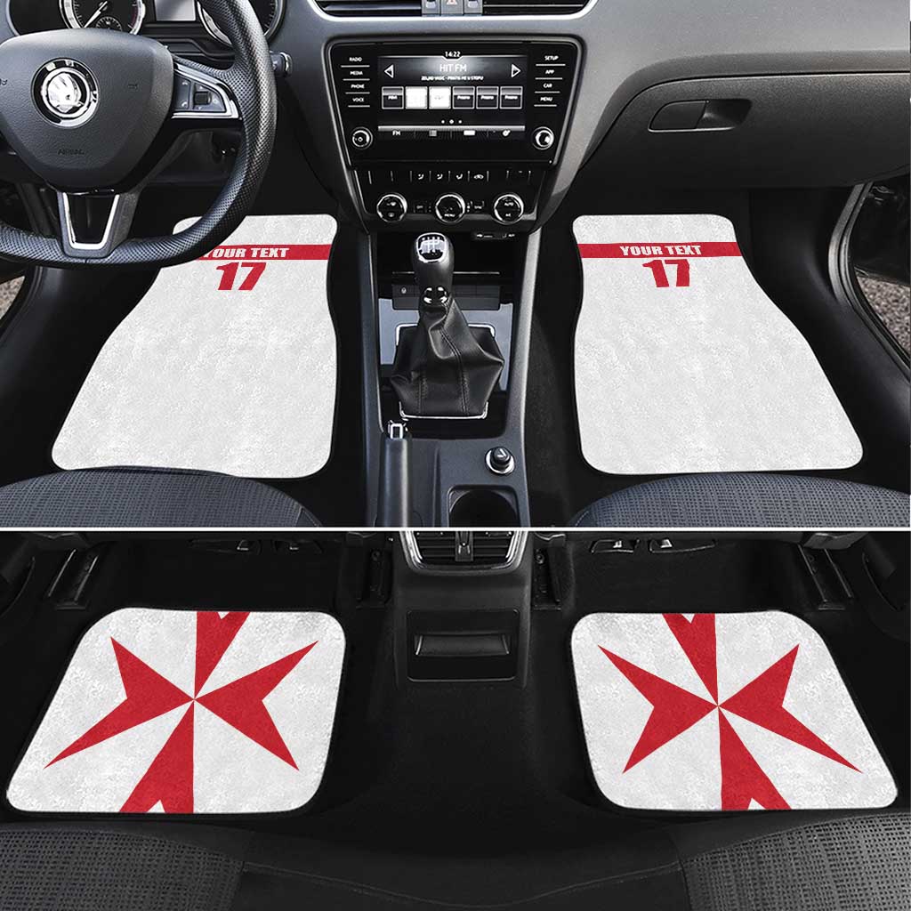 Custom Malta Rugby Car Mats Maltese Cross