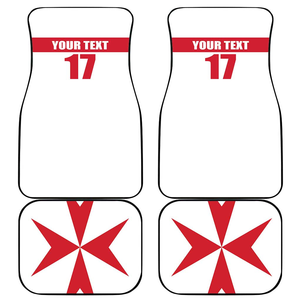 Custom Malta Rugby Car Mats Maltese Cross