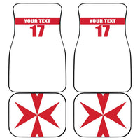 Custom Malta Rugby Car Mats Maltese Cross