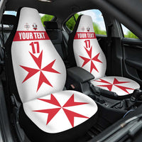 Custom Malta Rugby Car Seat Cover Maltese Cross