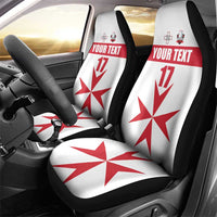 Custom Malta Rugby Car Seat Cover Maltese Cross