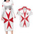 Custom Malta Rugby Couples Matching Long Sleeve Bodycon Dress and Hawaiian Shirt Maltese Cross