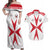 Custom Malta Rugby Couples Matching Off Shoulder Maxi Dress and Hawaiian Shirt Maltese Cross
