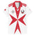 Custom Malta Rugby Family Matching Mermaid Dress and Hawaiian Shirt Maltese Cross