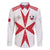Custom Malta Rugby Family Matching Off The Shoulder Long Sleeve Dress and Hawaiian Shirt Maltese Cross