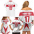 Custom Malta Rugby Family Matching Off Shoulder Short Dress and Hawaiian Shirt Maltese Cross