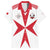 Custom Malta Rugby Family Matching Short Sleeve Bodycon Dress and Hawaiian Shirt Maltese Cross