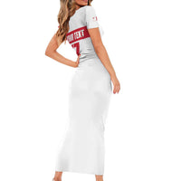 Custom Malta Rugby Family Matching Short Sleeve Bodycon Dress and Hawaiian Shirt Maltese Cross