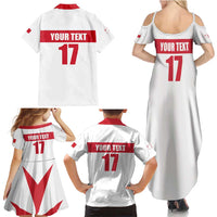 Custom Malta Rugby Family Matching Summer Maxi Dress and Hawaiian Shirt Maltese Cross