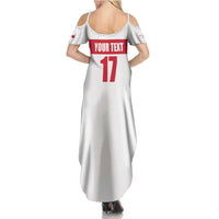 Custom Malta Rugby Family Matching Summer Maxi Dress and Hawaiian Shirt Maltese Cross
