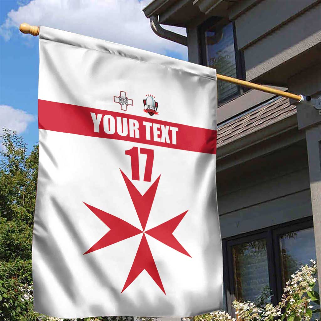 Custom Malta Rugby Garden Flag Maltese Cross