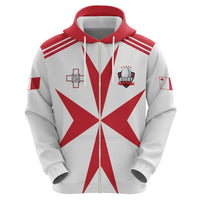 Custom Malta Rugby Hoodie Maltese Cross