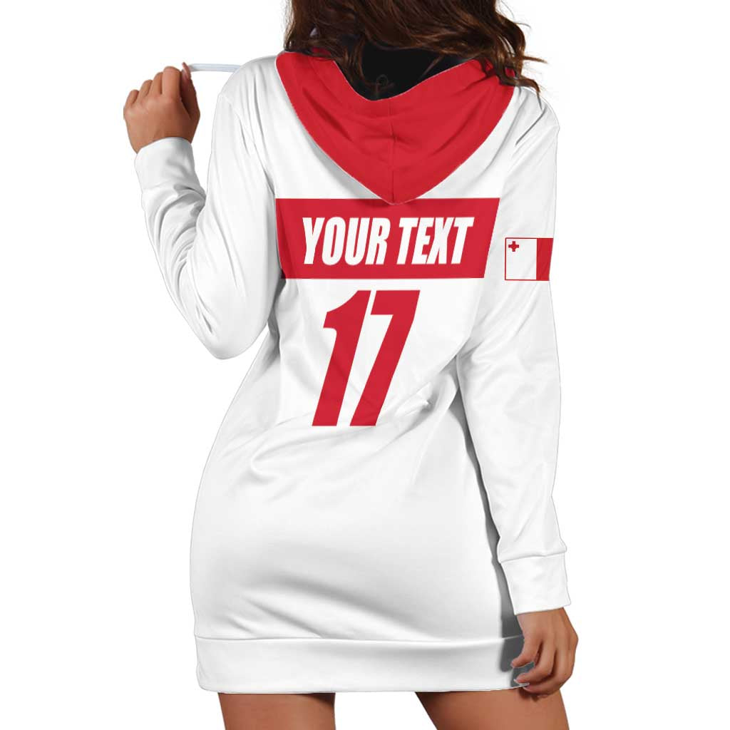 Custom Malta Rugby Hoodie Dress Maltese Cross
