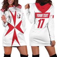 Custom Malta Rugby Hoodie Dress Maltese Cross