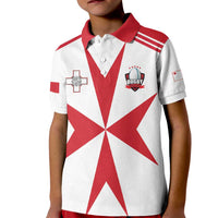 Custom Malta Rugby Kid Polo Shirt Maltese Cross