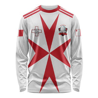 Custom Malta Rugby Long Sleeve Shirt Maltese Cross