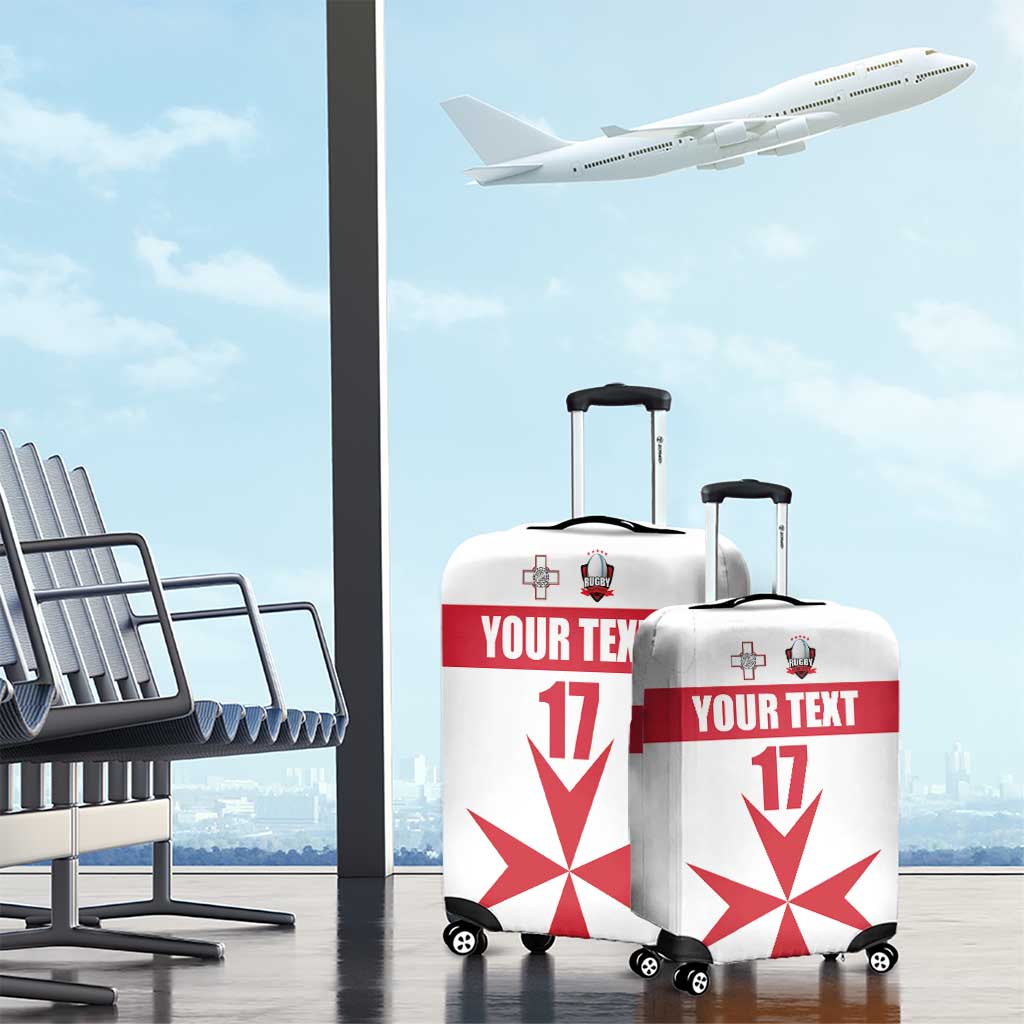 Custom Malta Rugby Luggage Cover Maltese Cross