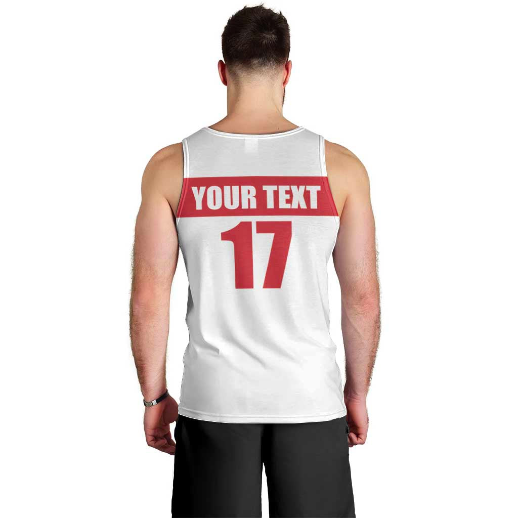 Custom Malta Rugby Men Tank Top Maltese Cross