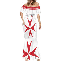 Custom Malta Rugby Mermaid Dress Maltese Cross