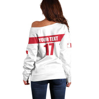Custom Malta Rugby Off Shoulder Sweater Maltese Cross