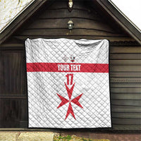 Custom Malta Rugby Quilt Maltese Cross
