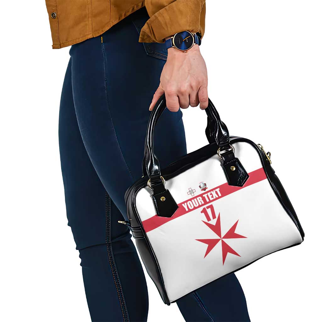 Custom Malta Rugby Shoulder Handbag Maltese Cross