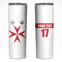 Custom Malta Rugby Skinny Tumbler Maltese Cross