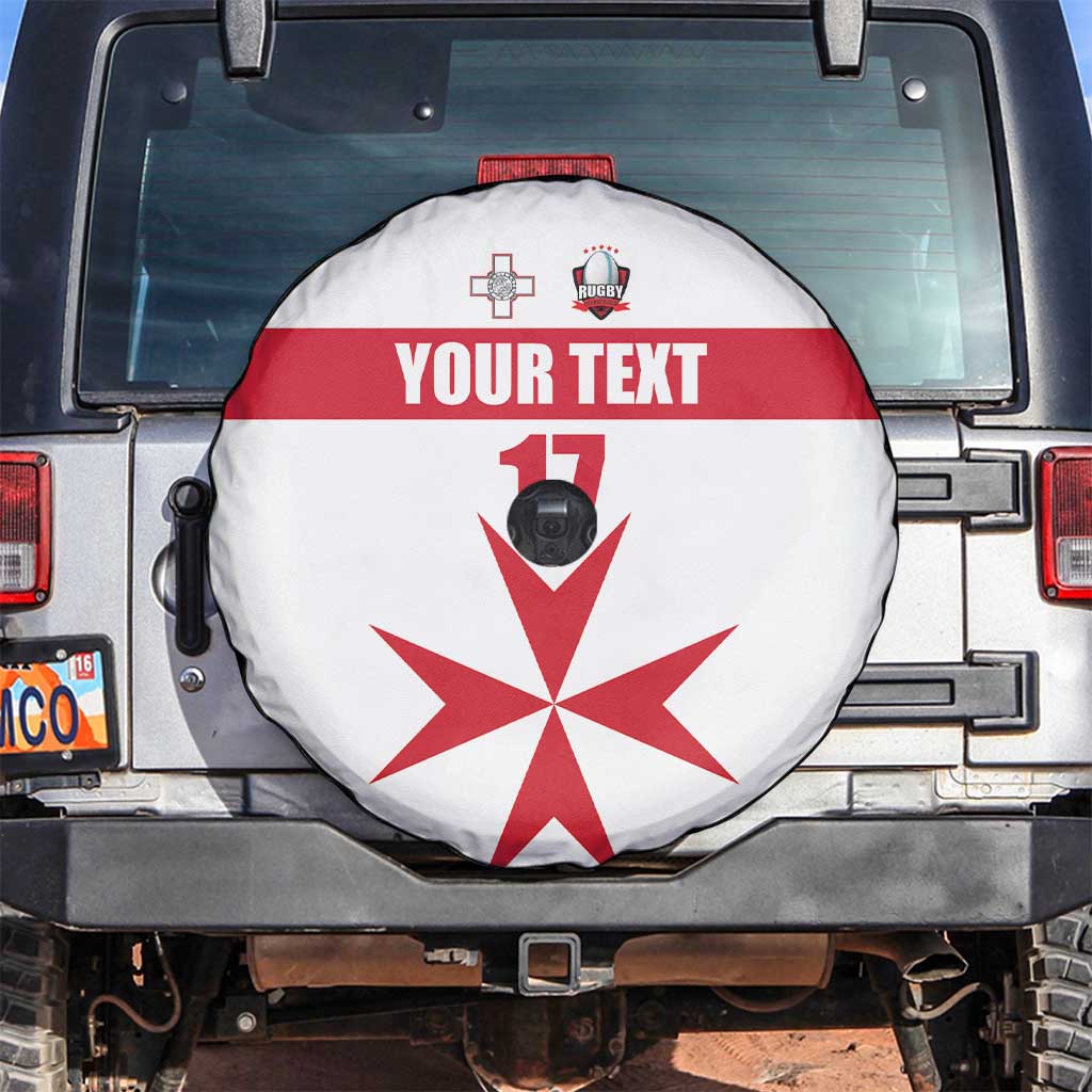 Custom Malta Rugby Spare Tire Cover Maltese Cross