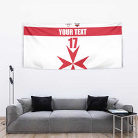 Custom Malta Rugby Tapestry Maltese Cross