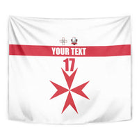 Custom Malta Rugby Tapestry Maltese Cross