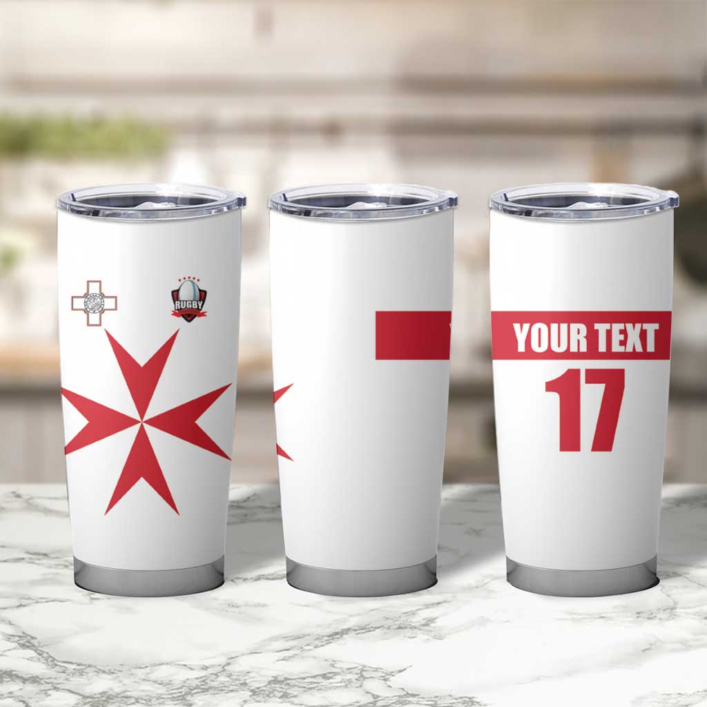 Custom Malta Rugby Tumbler Cup Maltese Cross