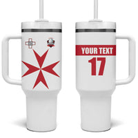 Custom Malta Rugby Tumbler With Handle Maltese Cross