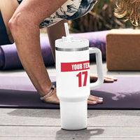 Custom Malta Rugby Tumbler With Handle Maltese Cross