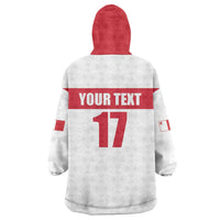 Custom Malta Rugby Wearable Blanket Hoodie Maltese Cross
