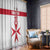 Custom Malta Rugby Window Curtain Maltese Cross