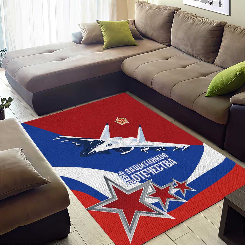 Russia 23th February Area Rug Defender of the Fatherland Day LT17 - Wonder Print Shop