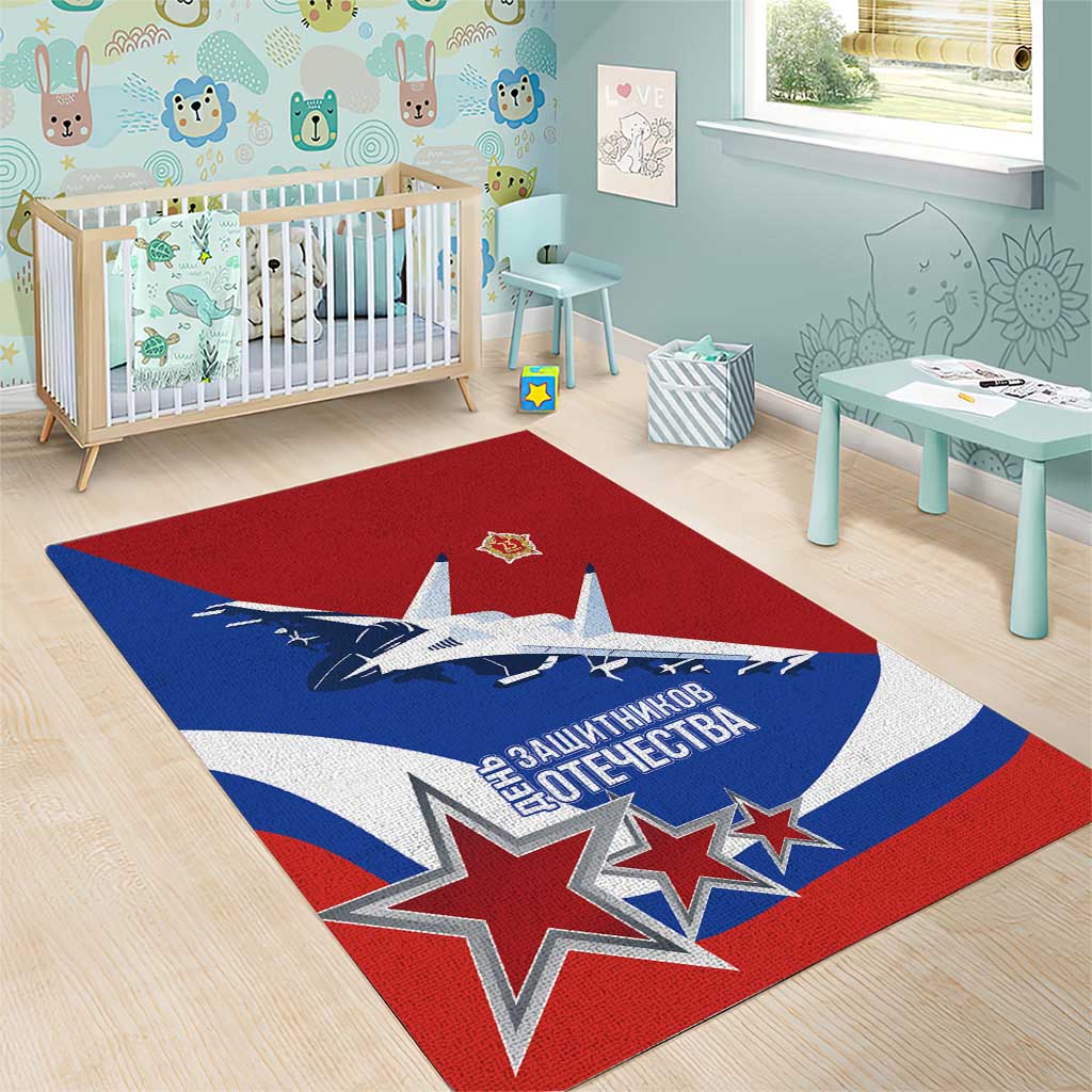 Russia 23th February Area Rug Defender of the Fatherland Day LT17 - Wonder Print Shop