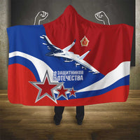 Russia 23th February Hooded Blanket Defender of the Fatherland Day LT17 - Wonder Print Shop