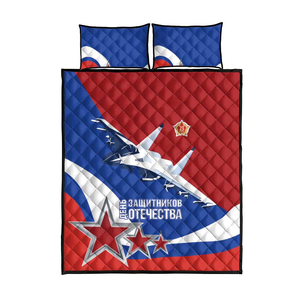 Russia 23th February Quilt Bed Set Defender of the Fatherland Day LT17 - Wonder Print Shop