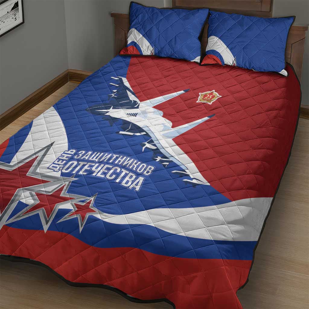 Russia 23th February Quilt Bed Set Defender of the Fatherland Day LT17 - Wonder Print Shop
